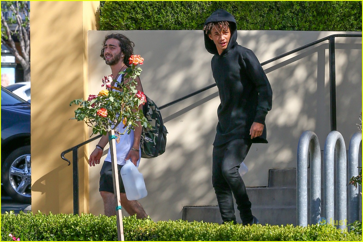 Jaden Smith Stops by Sugarfish Sushi Two Days in a Row with Friends in