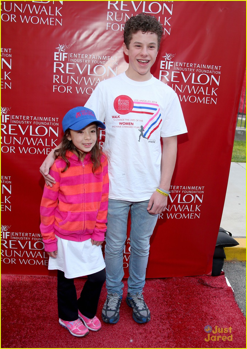 Nolan Gould & Aubrey Anderson-Emmons Attend Revlon's Run Walk After