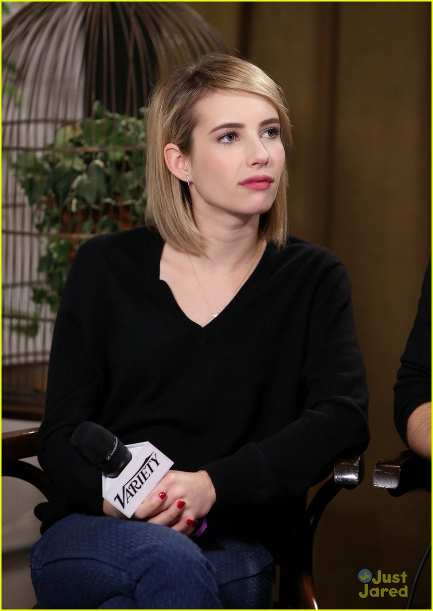 Emma Roberts Joins Other Television Talents at the Variety Studio