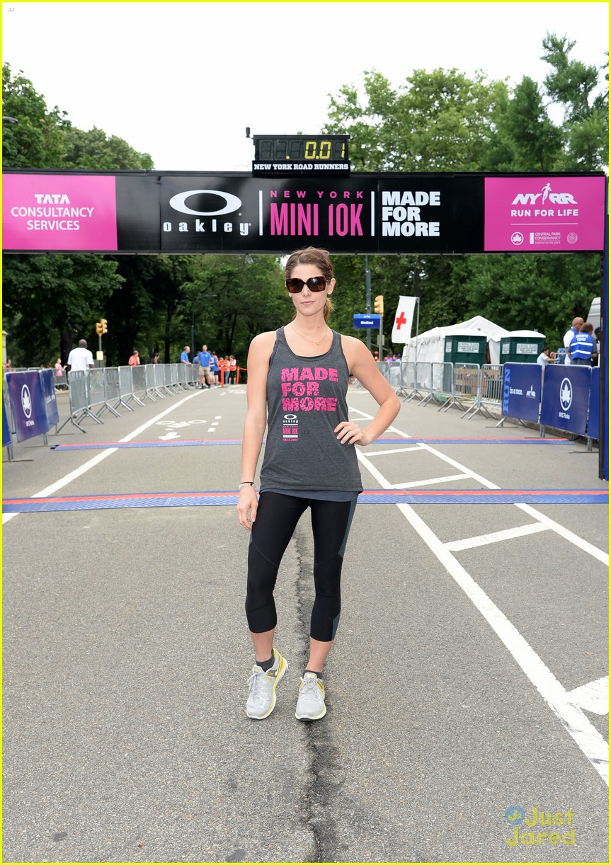 Full Sized Photo of ashley greene oakley new york 10k race 14 | Ashley