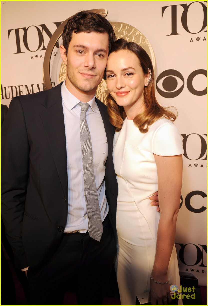 Leighton Meester & Husband Adam Brody Make Red Carpet Debut at Tony