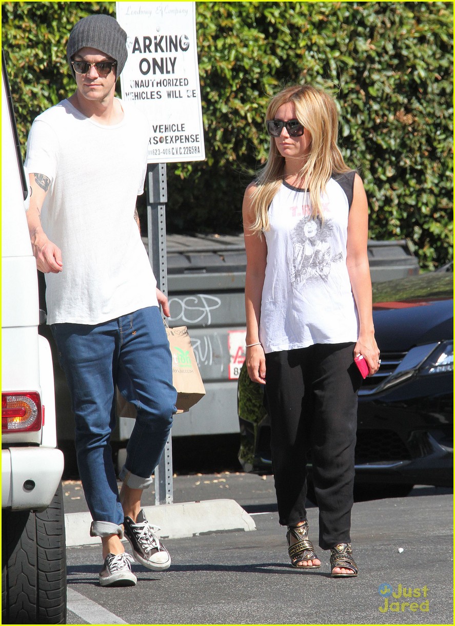 Full Sized Photo of ashley tisdale christopher french los angeles lunch ...