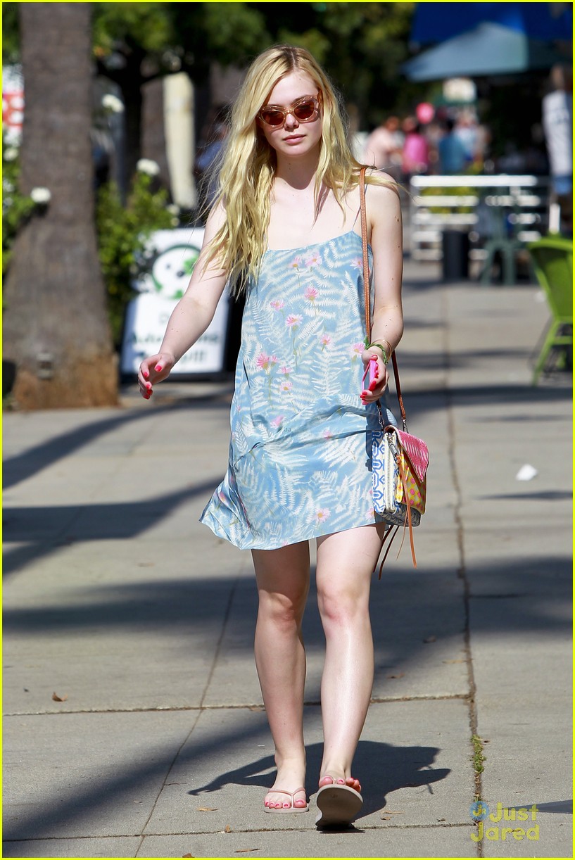 Elle Fanning Switches From Casual to Chic for Monday Outings | Photo ...