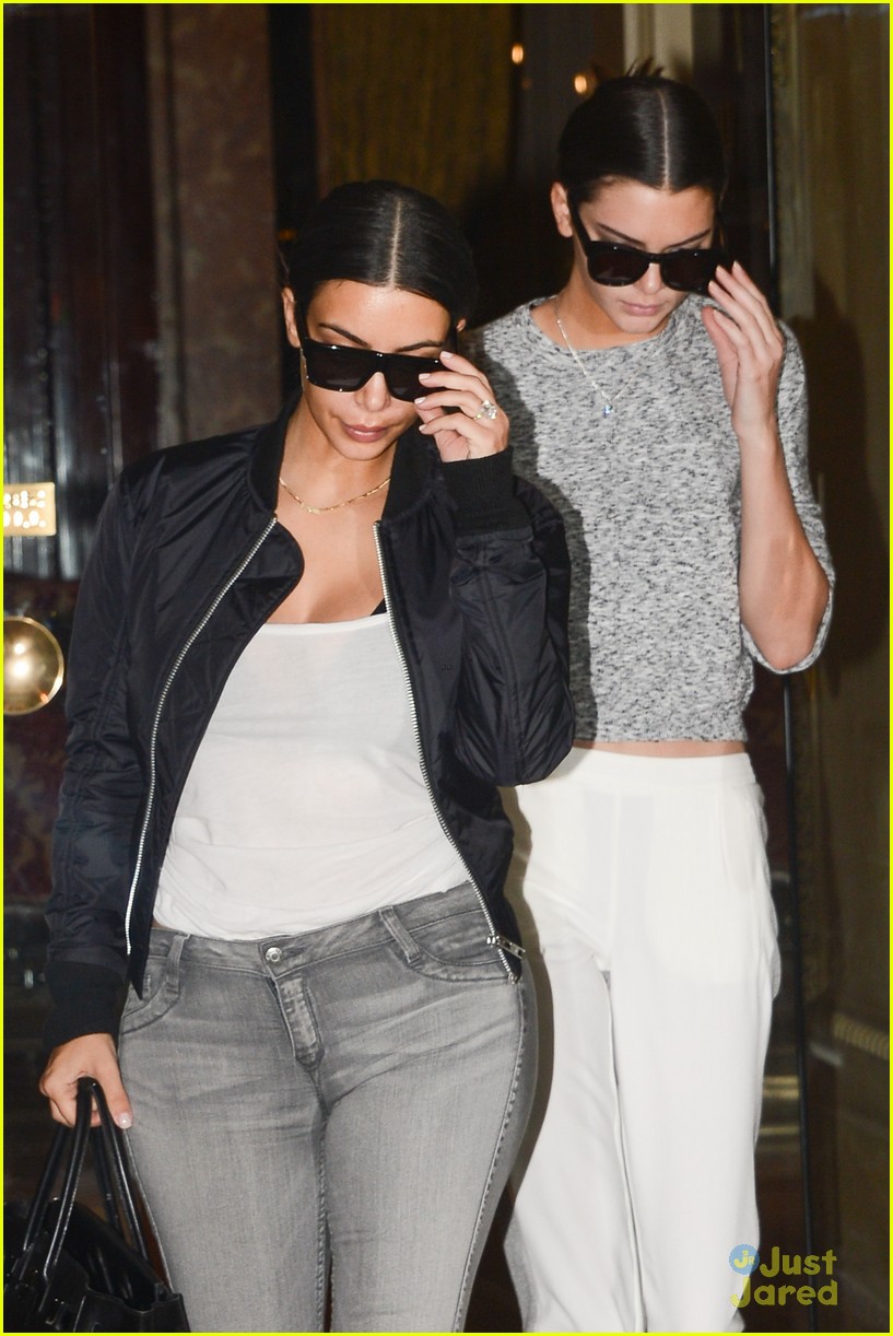 Full Sized Photo of kendall jenner kim kardashian perfect sync paris 02 ...