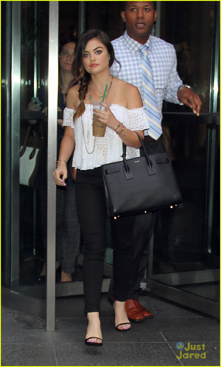 Lucy Hale Talks 'Road Between' on 'Fox & Friends' in NYC - Watch Her