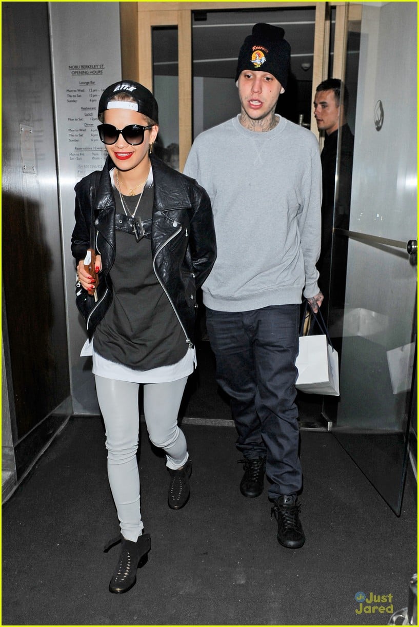 Full Sized Photo of rita ora steps out with mystery man at nobu 01