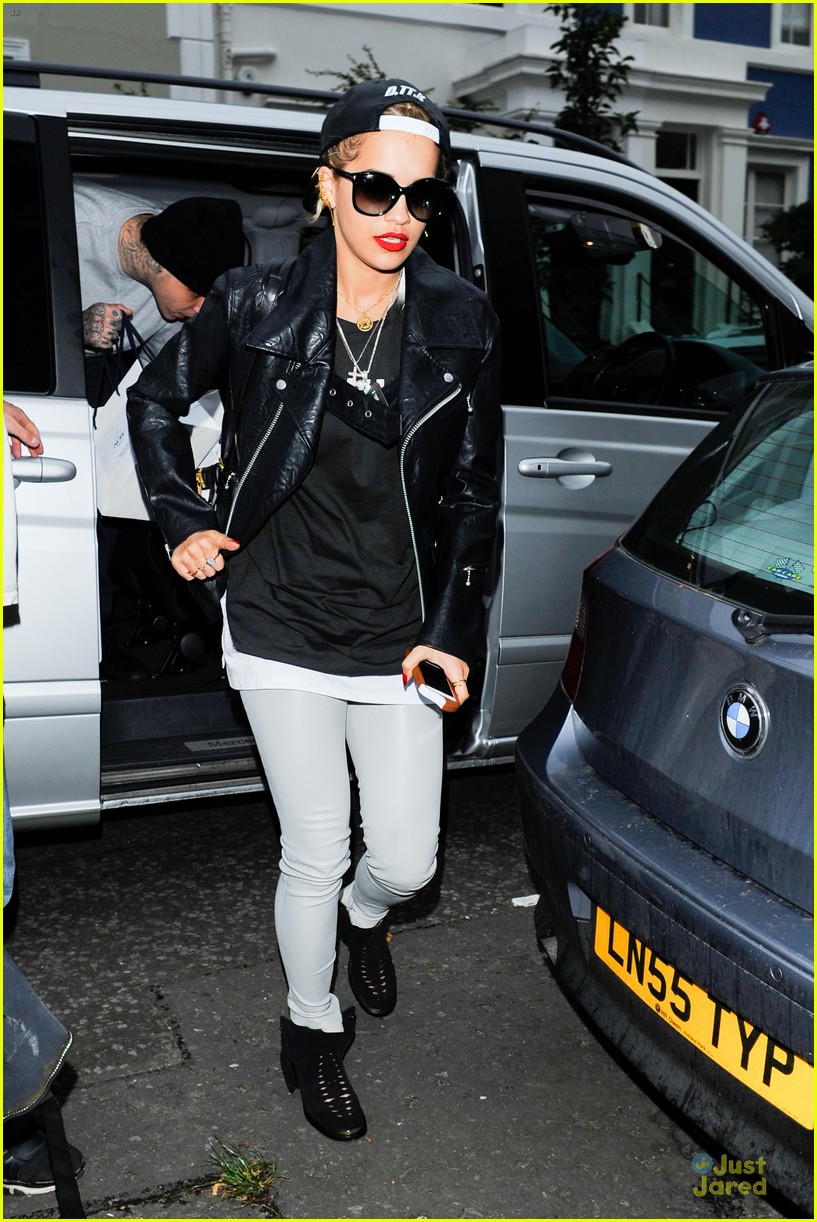 Full Sized Photo of rita ora steps out with mystery man at nobu 03
