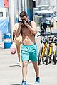 spencer boldman scruff shirtless santa monica run 05. 