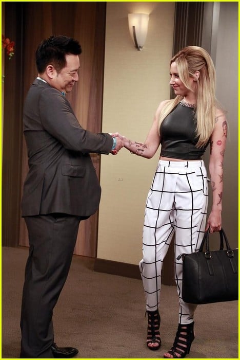 Ashley Tisdale Gets Tattoos  Romances Emily Osment in New Young  Hungry  Tonight Photo 693215  Ashley Tisdale Emily Osment Jessica Lowndes  Jonathan Sadowski Young  Hungry Pictures  Just Jared Jr