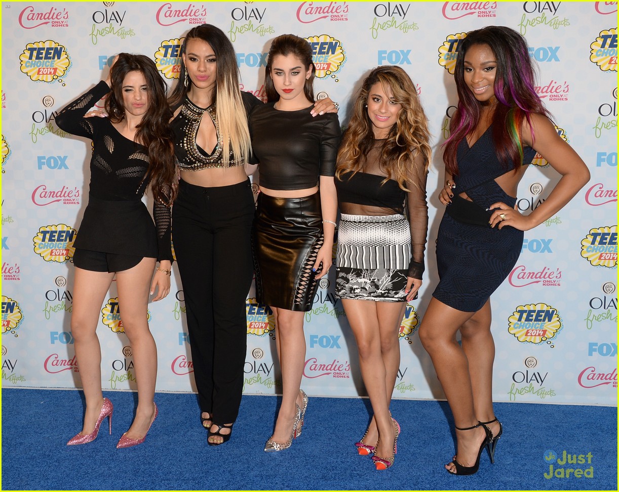 Fifth Harmony Presents with Colton Haynes at Teen Choice Awards 2014