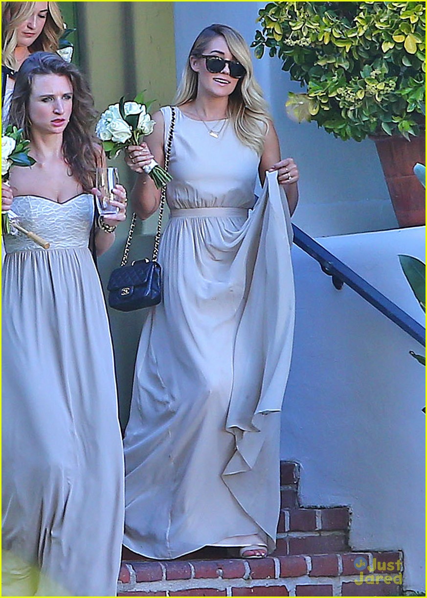 Lauren Conrad Gets Some Wedding Practice as a Bridesmaid at a