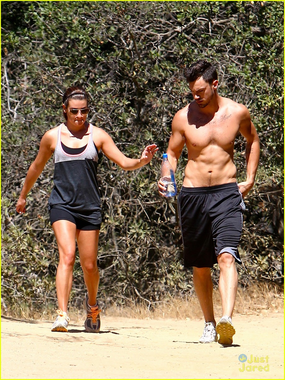 Full Sized Photo of lea michele boyfriend matthew paetz goes shirtless