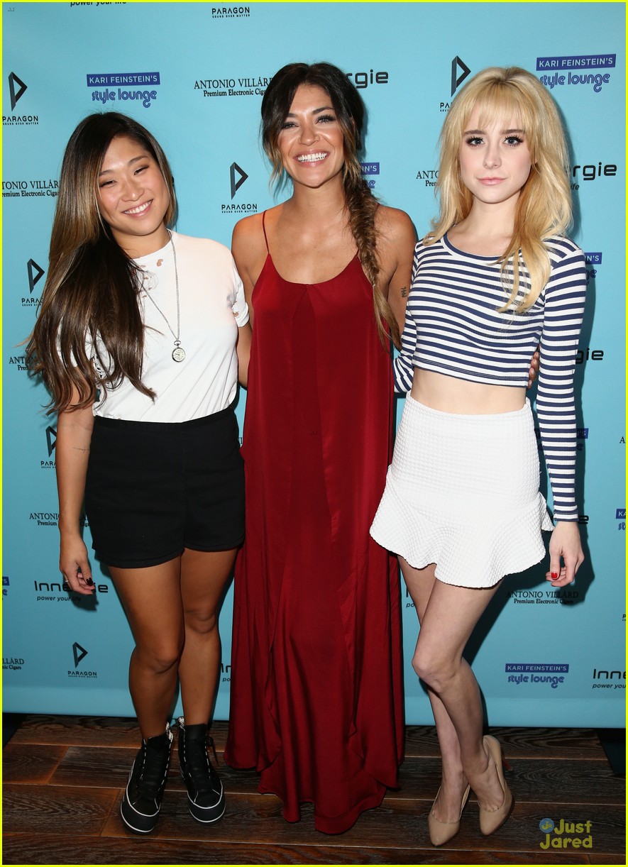 Jessica Szohr & Jenna Ushkowitz Hang Out at Kari Feinstein's Style