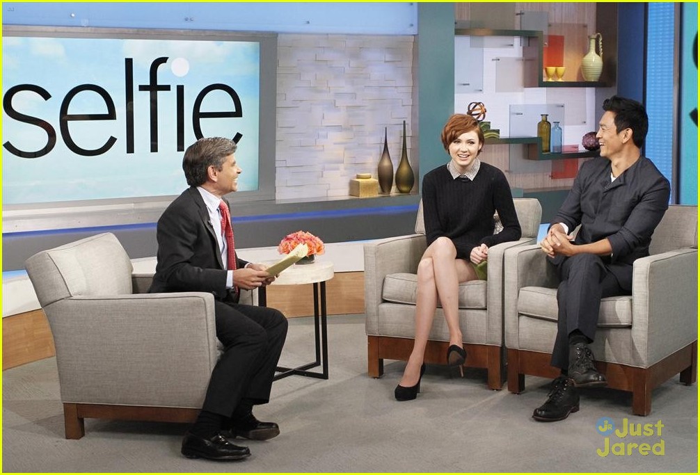 karen gillan promotes selfie on gma 02
