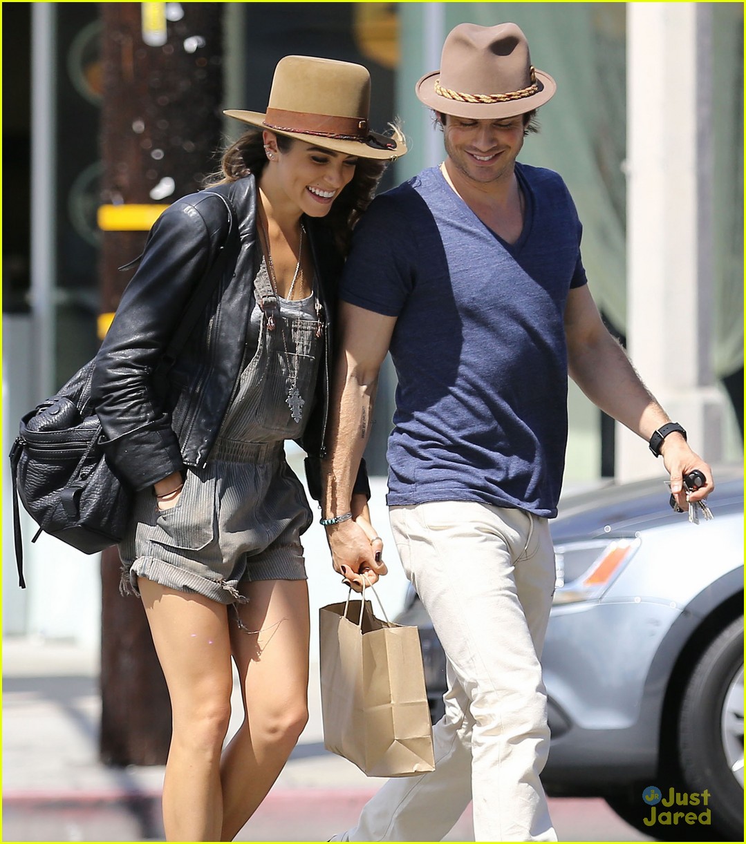 Ian Somerhalder & Nikki Reed Hold Hands & Kiss During Joan's on Third ...