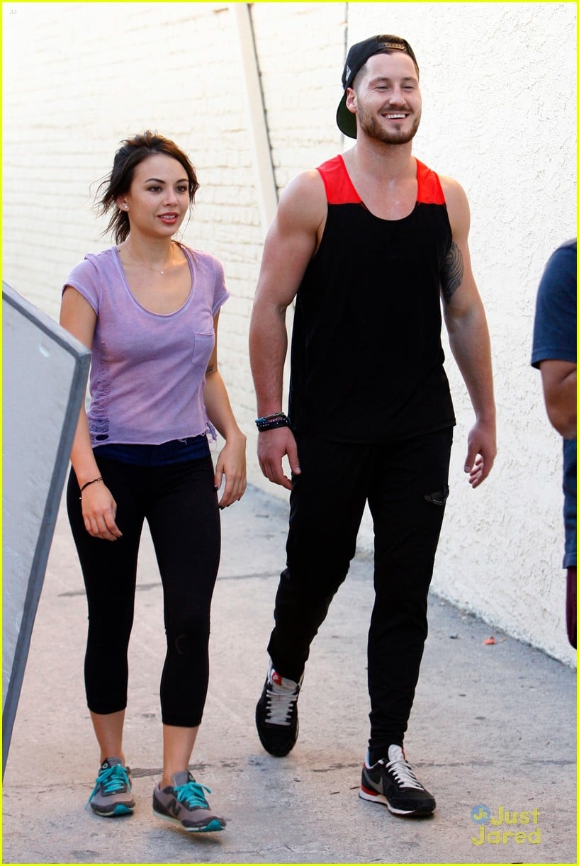 Janel Parrish & Val Chmerkovskiy Show Off 'DWTS' Moves Photo 716625
