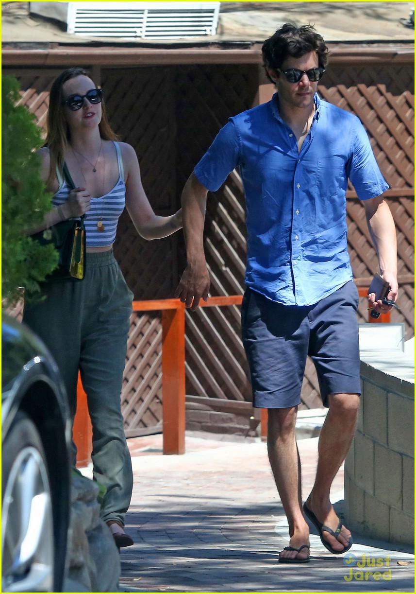 leighton meester adam brody share sweet embrace after lunch 05