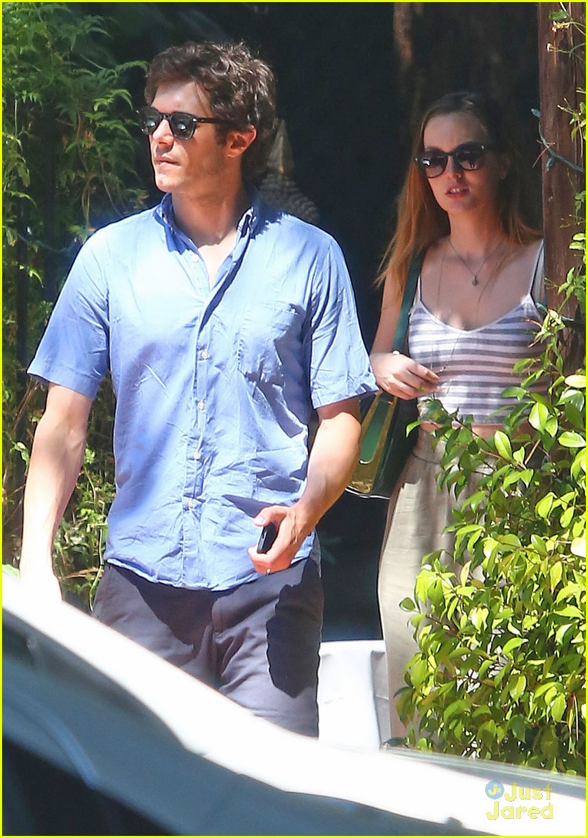 Full Sized Photo of leighton meester adam brody share sweet embrace ...