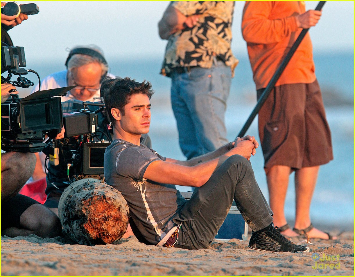 Zac Efron & Director Max Joseph Hang Out Shirtless on the Beach for 'We ...