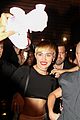 miley cyrus bares her abs for girls night out 08