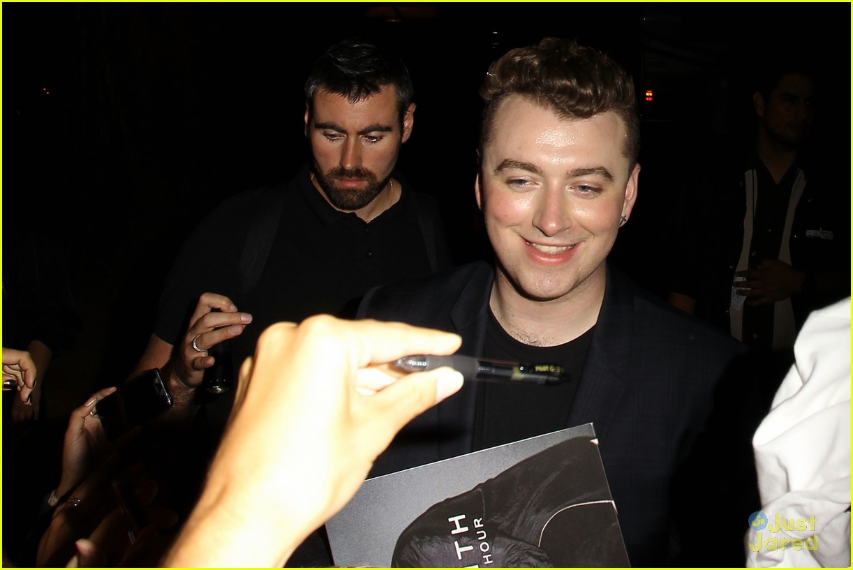 Full Sized Photo of sam smith glowing after sold out concert at greek