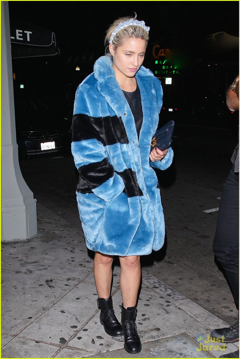 fuzzy blue coat