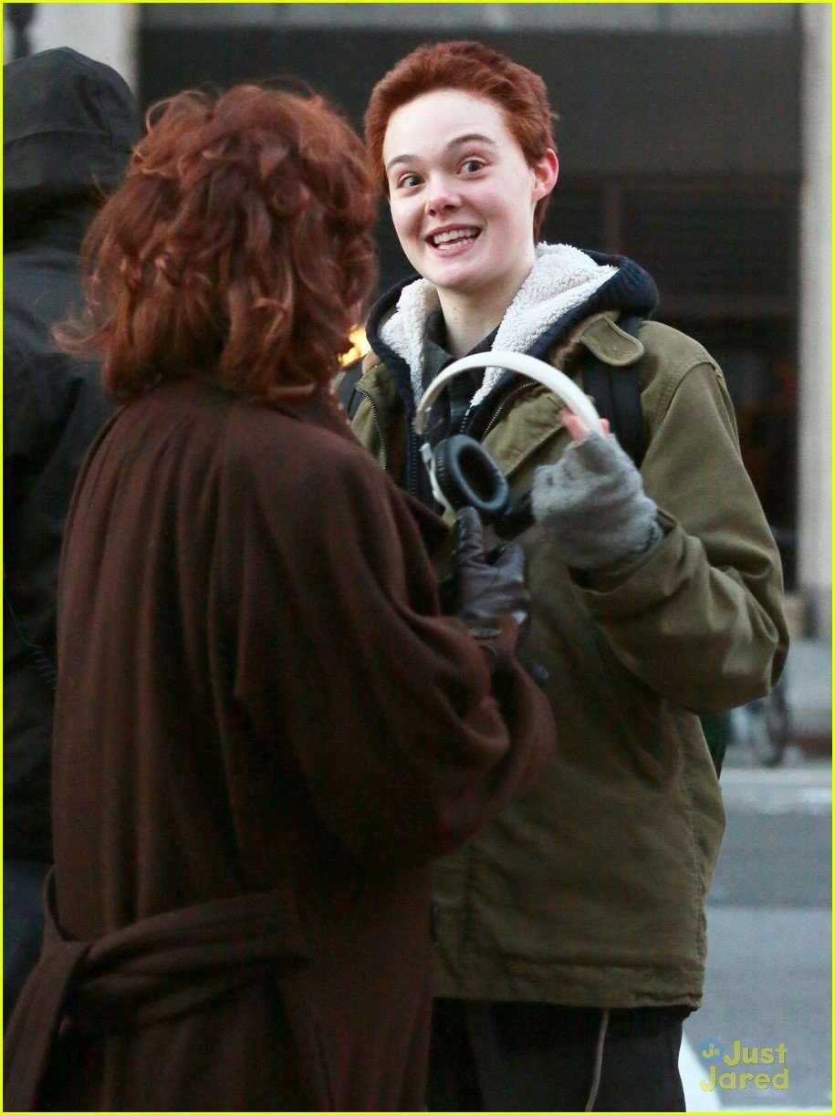 Full Sized Photo of elle fanning charlie brown three generations 04