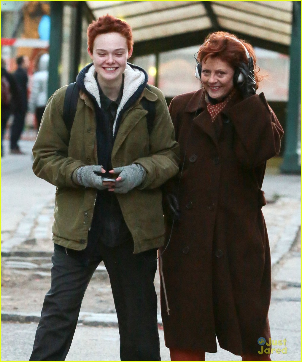 Full Sized Photo of elle fanning charlie brown three generations 10
