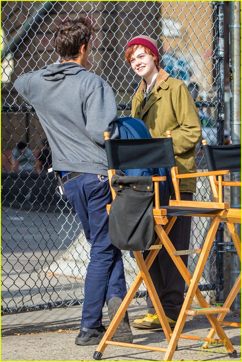 Elle Fanning Is All About the Flannel on 'Three Generations' Set