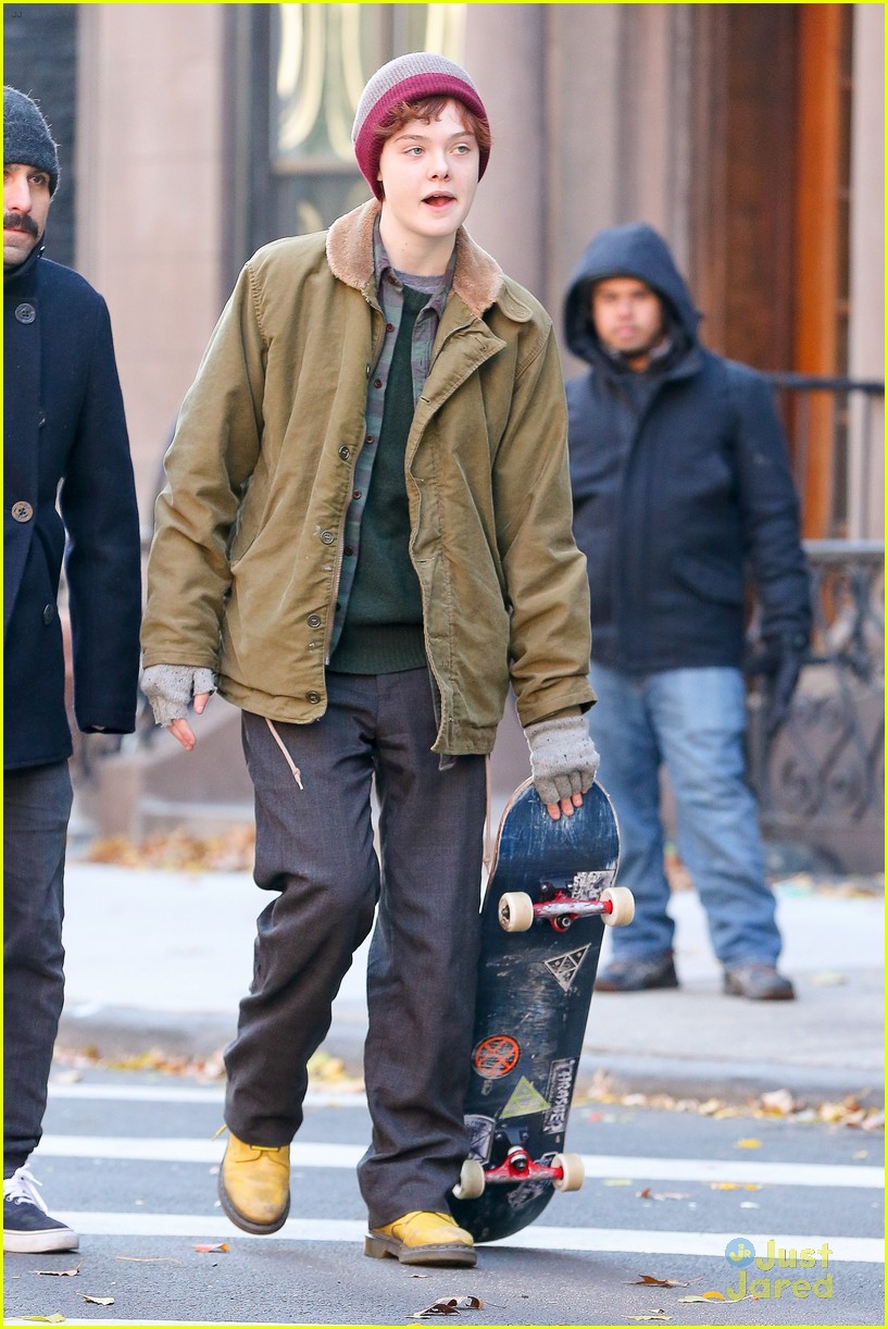Full Sized Photo of elle fanning skateboarding for three generations 12