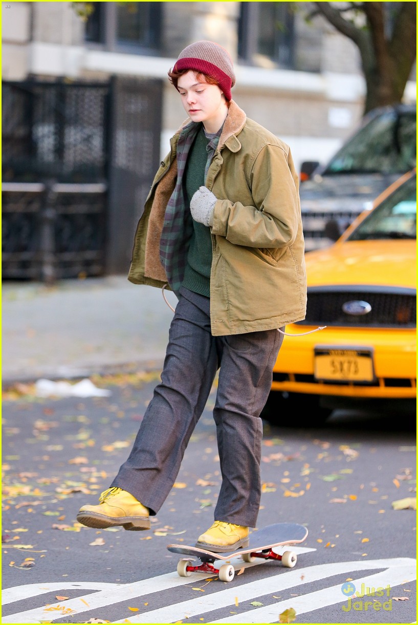 Full Sized Photo of elle fanning skateboarding for three generations 13