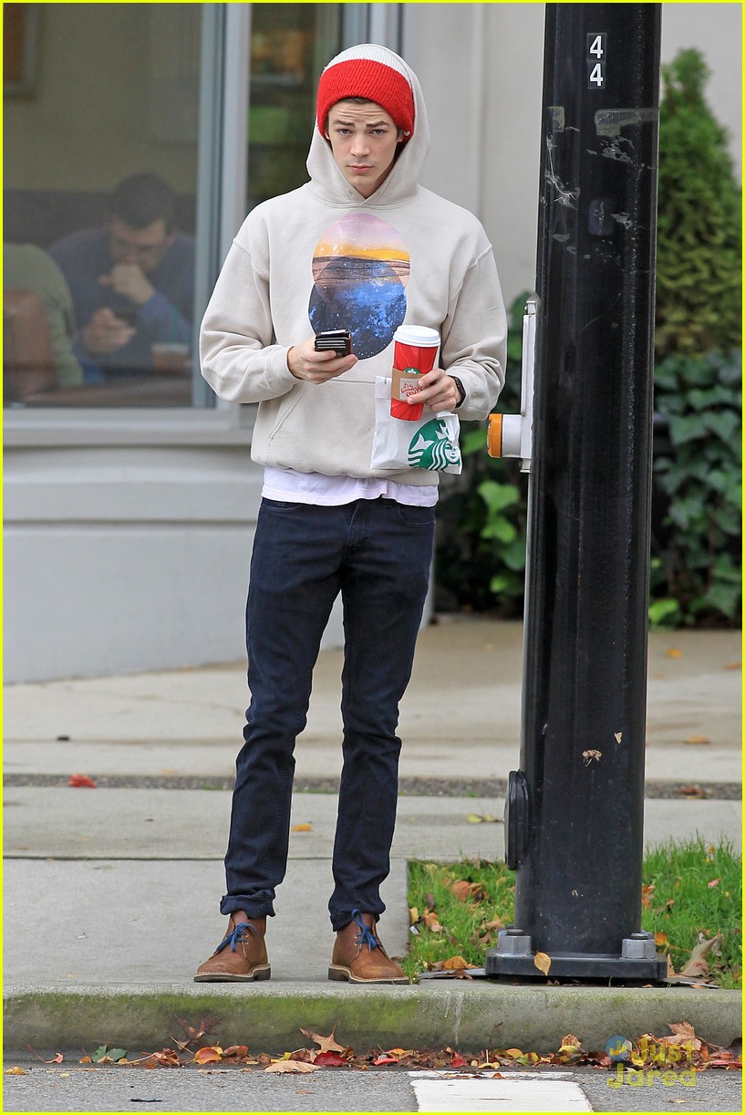 Grant Gustin Gets Starbucks To Go | Photo 739699 - Photo Gallery | Just ...