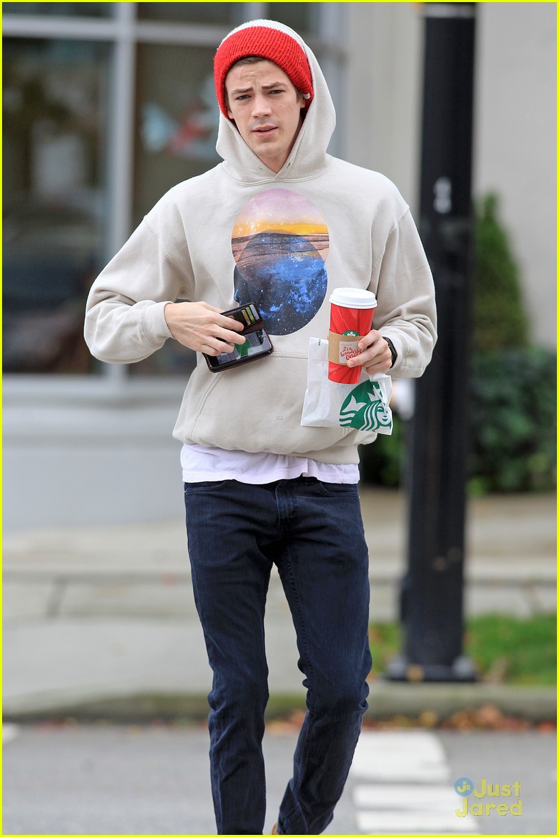 Grant Gustin Gets Starbucks To Go | Photo 739704 - Photo Gallery | Just ...