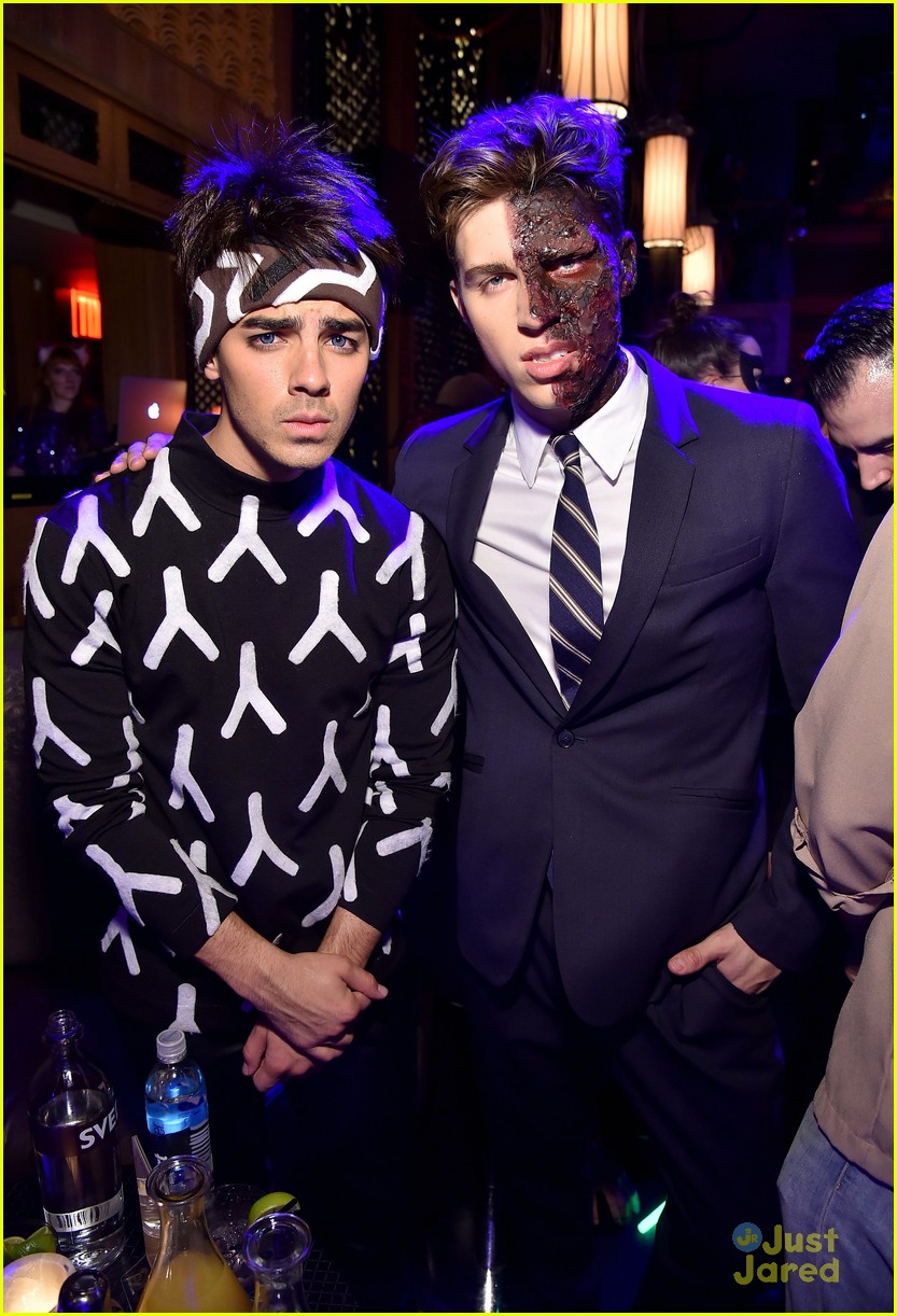 Full Sized Photo of joe jonas nolan funk zoe kravitz klum halloween