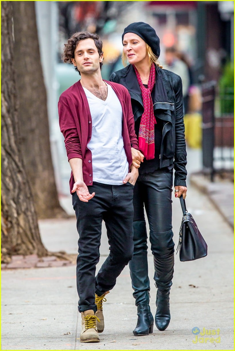 Penn Badgley & Uma Thurman Show Some PDA For 'Slap' | Photo 755506 ...