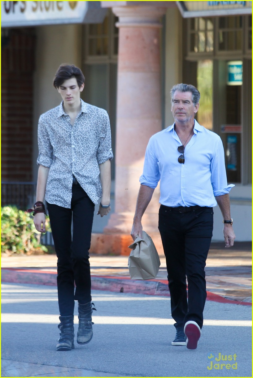 Dylan Brosnan Looks Very Tall Next to Dad Pierce on 18th Birthday