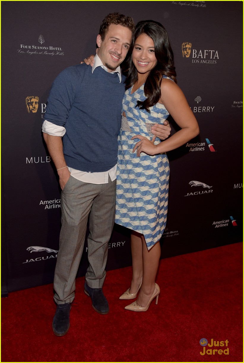 Gina Rodriguez & Boyfriend Henri Esteve Drink Tea with BAFTA! Photo
