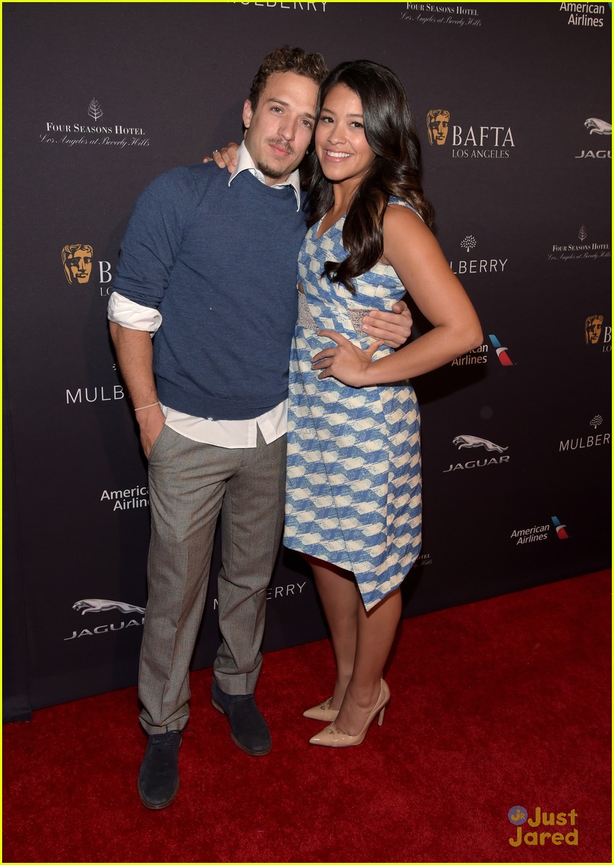 Gina Rodriguez & Boyfriend Henri Esteve Drink Tea with BAFTA! Photo