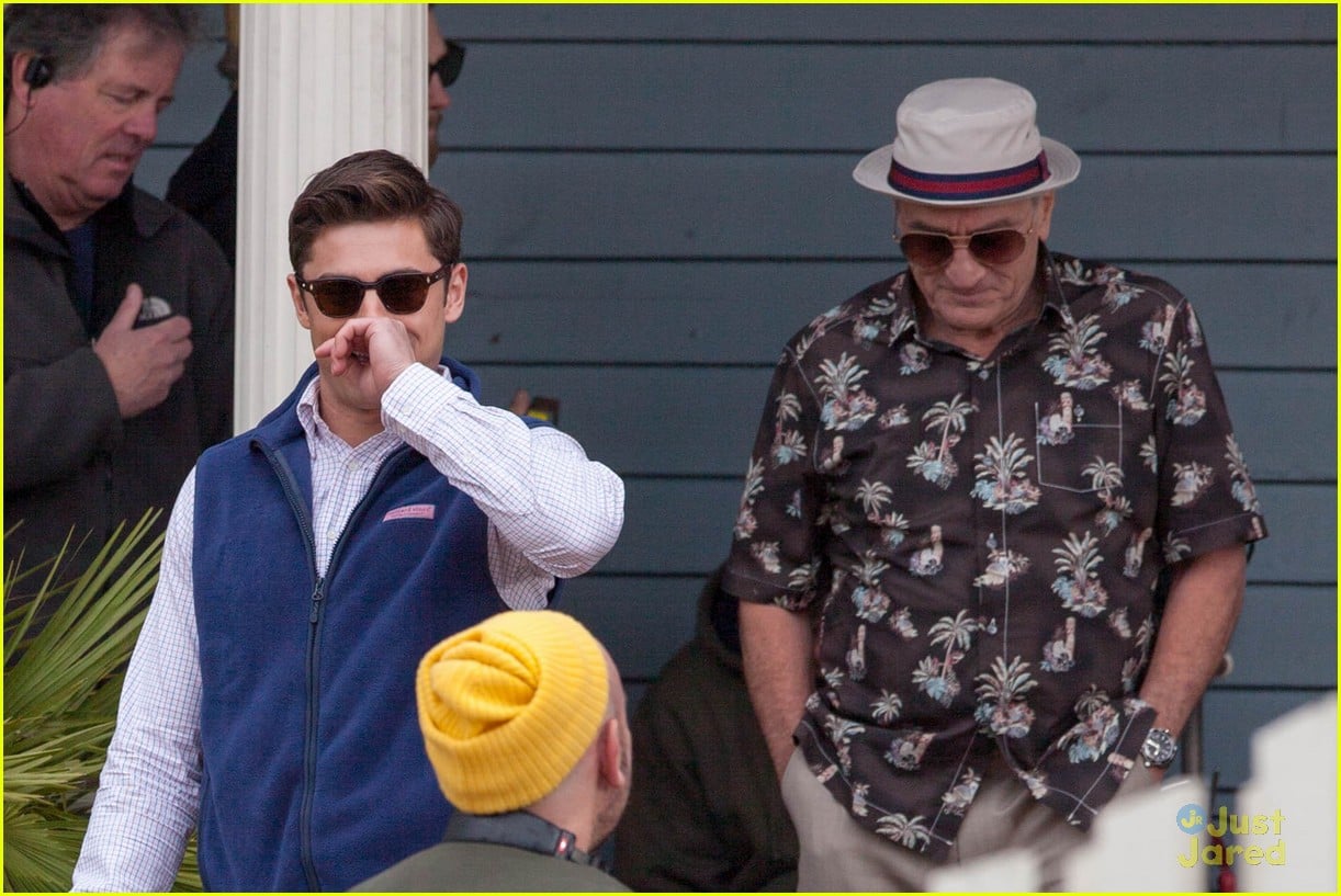Full Sized Photo of zac efron gets ready for golf scene dirty grandpa
