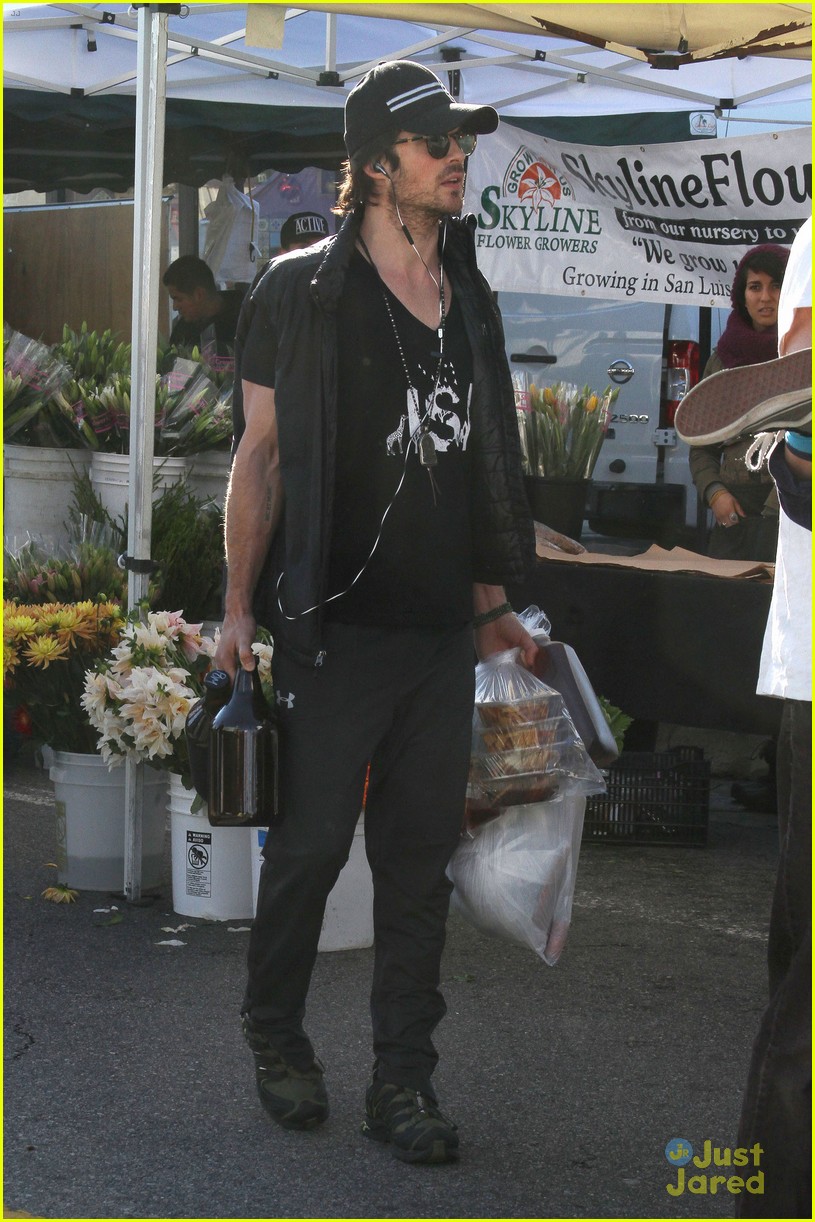 Ian Somerhalder Shows Off Muscles While Carrying Boxes At Farmers Market Photo 759681 Photo 8920