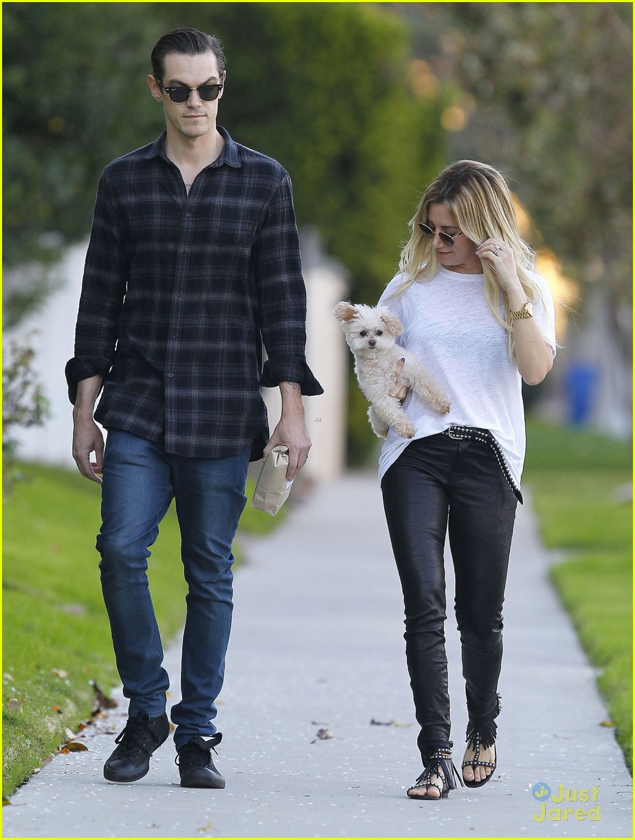 Full Sized Photo of ashley tisdale christopher french grammys viewing