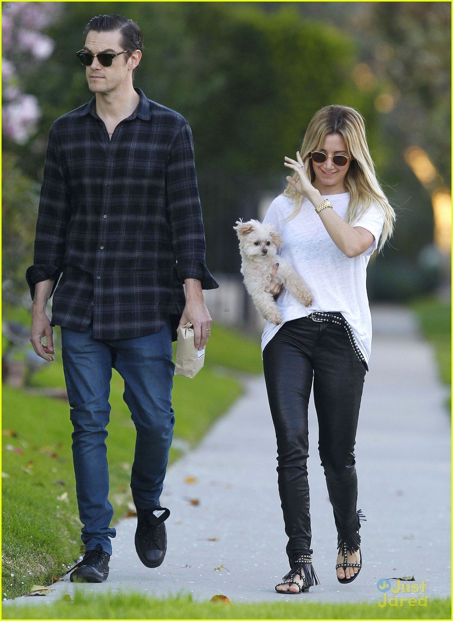 Full Sized Photo of ashley tisdale christopher french grammys viewing