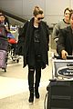 lily collins arrives lax after quick trip 11