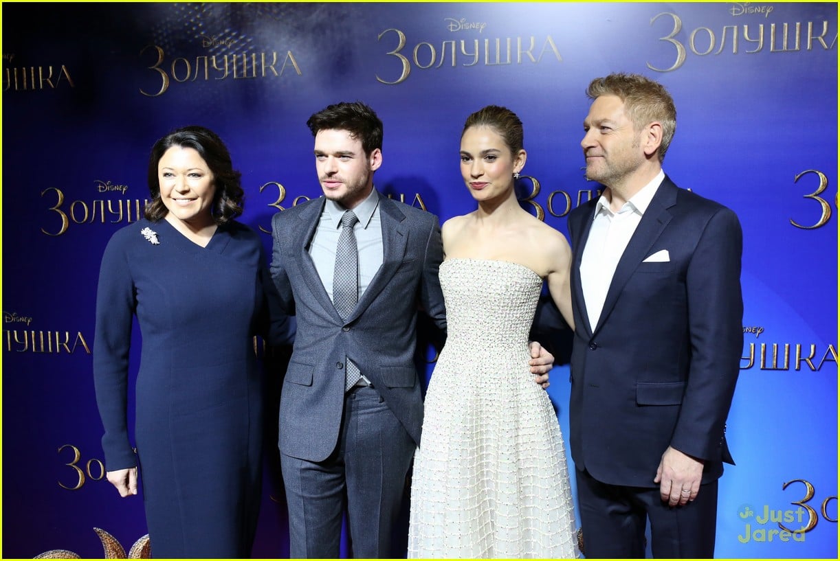 Richard Madden & Lily James Get Silly At 'Cinderella' Photo Call ...