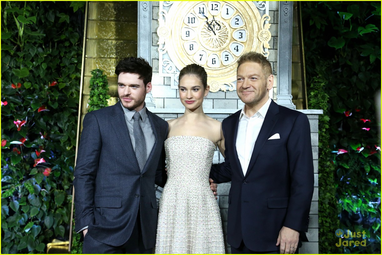 Richard Madden & Lily James Get Silly At 'Cinderella' Photo Call ...