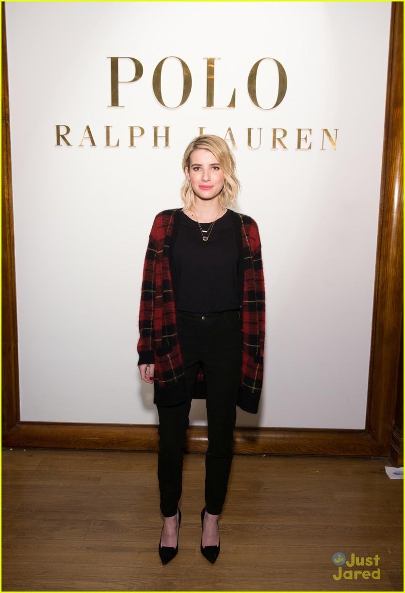 Full Sized Photo of emma roberts ralph lauren fashion week nyc 09