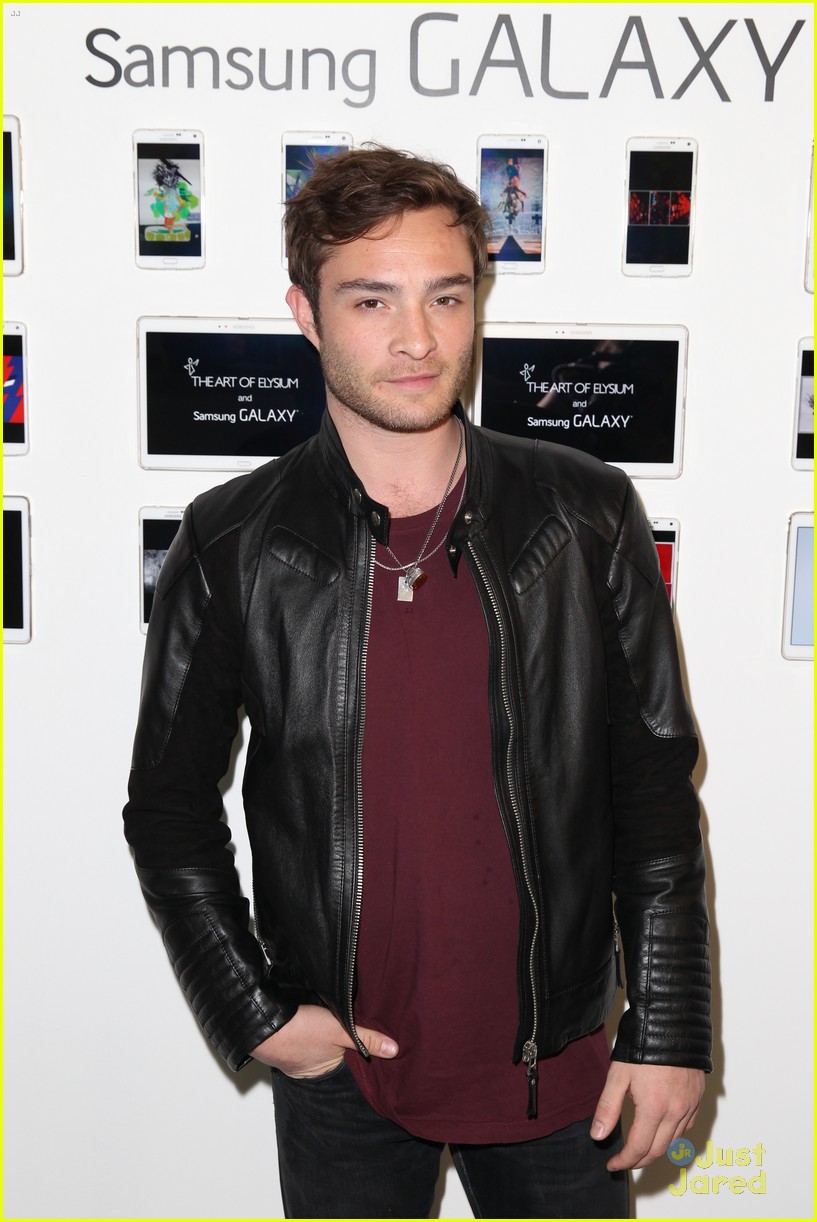 Ed Westwick Is the Coolest Guy at Pieces of Heaven Art Auction | Photo