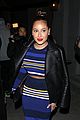 adrienne bailon black blue white gold two piece real dinner 04