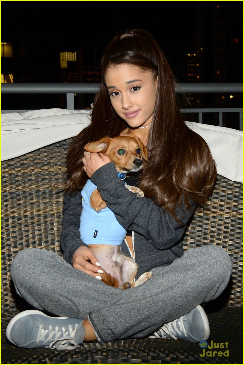 how much dogs does ariana grande have