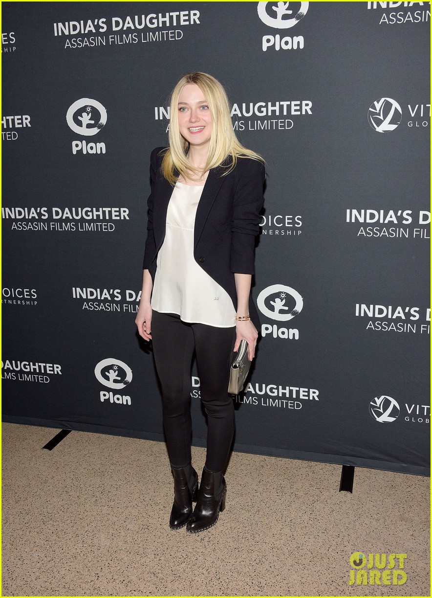 Dakota Fanning & Freida Pinto Support 'India's Daughter' Doc at New
